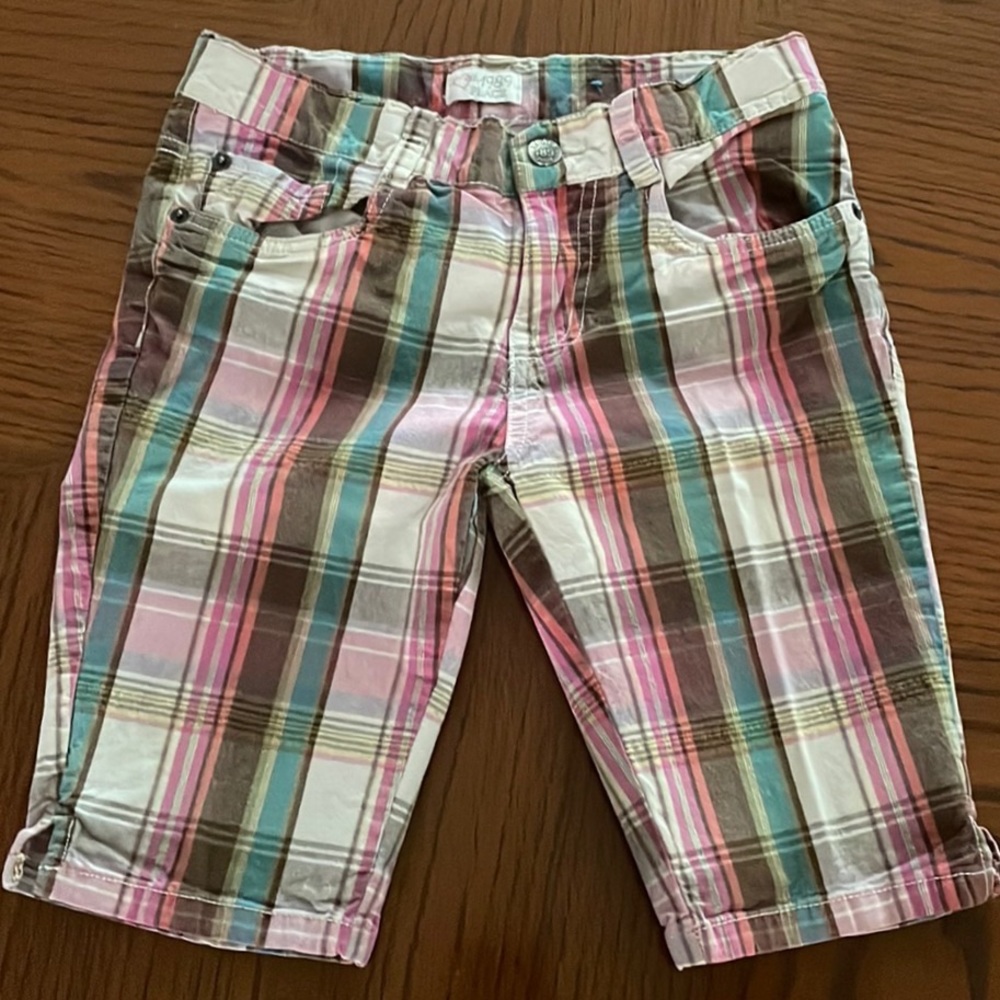 Plaid Shorts Girls 12